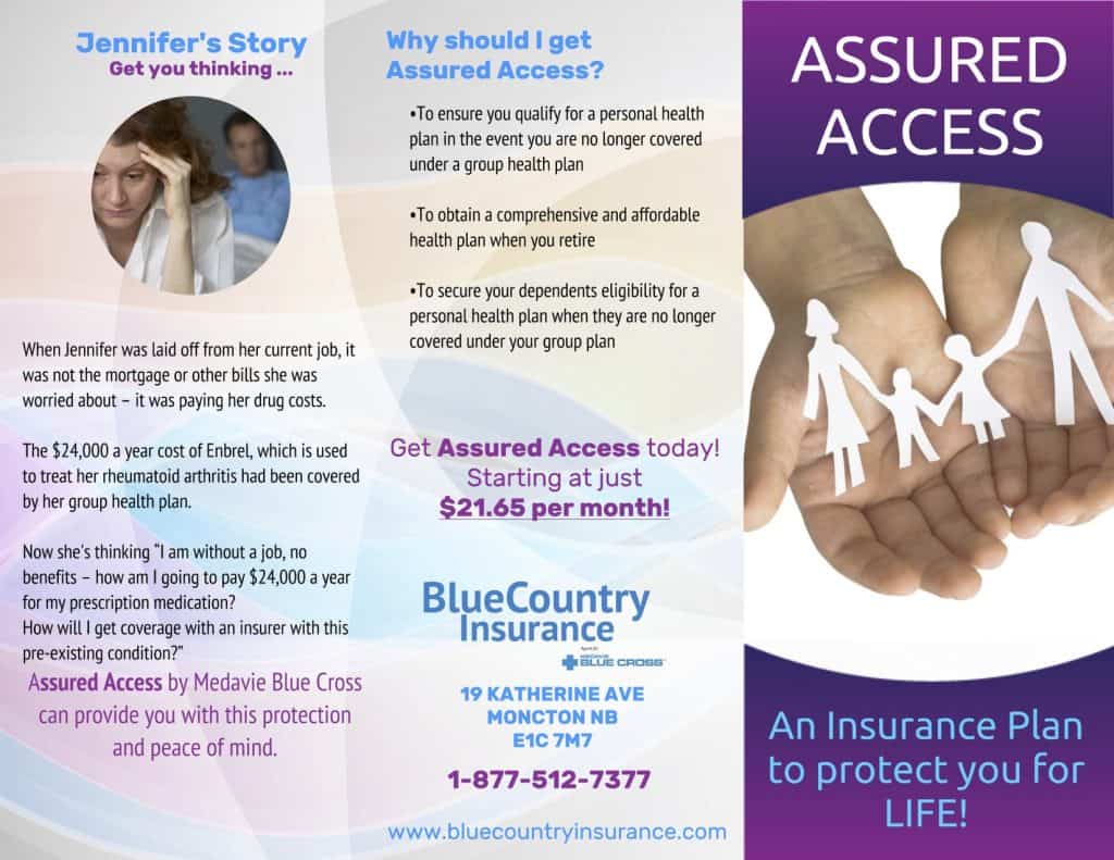 Medavie Blue Cross Assured access insurance