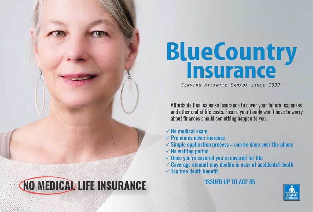No Medical Life Insurance Canada threw Blue Country